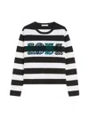 Max Mara Wool Sweater With Embroidery In Black