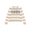 Max Mara Sleeveless Crew Neck Top With Embroidered Detail In Multi