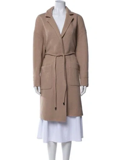 Pre-owned Max Mara Wool Trench Coat In Neutral