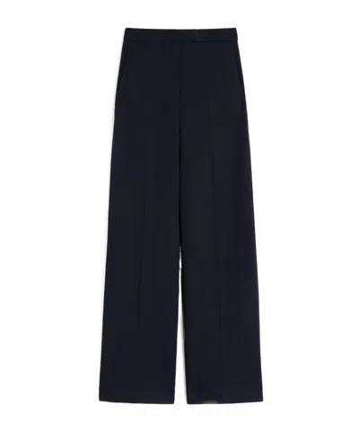 Max Mara Wool Trousers In Black