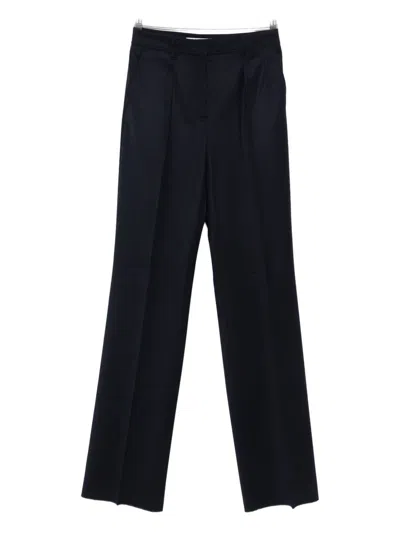 Max Mara Wool Trousers In Black