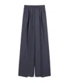 Max Mara Wool Trousers In Blue