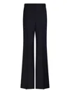Max Mara Pinstripe Palazzo Trousers In Blue