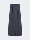 Max Mara Wool Trousers In Blue