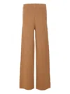 Max Mara Wool-cashmere Wide-leg Trousers In Brown