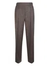 Max Mara Wool Trousers In Brown