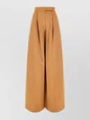 Max Mara Colonia Linen And Silk Wide-leg Pants