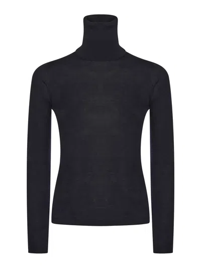Max Mara Wool Turtleneck In Blue