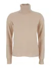 Max Mara Wool Turtleneck Sweater In Brown
