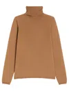 Max Mara Wool Turtleneck Sweater Clothing In Brown