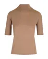 Max Mara Cecina Turtleneck In Brown