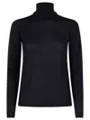 Max Mara Wool Turtleneck Sweater Clothing In Black