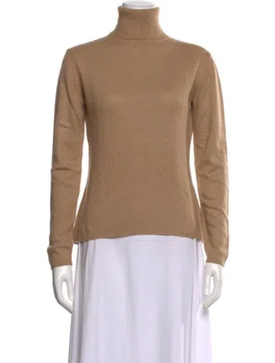Pre-owned Max Mara Wool Turtleneck Sweater In Neutrals