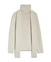 Max Mara Wool Turtleneck Sweater In Nude