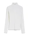 Max Mara Wool Turtleneck Sweater In White
