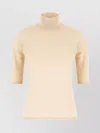 Max Mara Wool Turtleneck Sweater With Half Sleeves