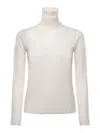 Max Mara Wool Turtleneck In White