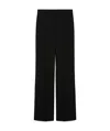 Max Mara Wool Tuxedo Trousers In Black