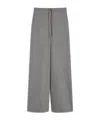 Max Mara Wool Twill Drawstring Trousers In Black