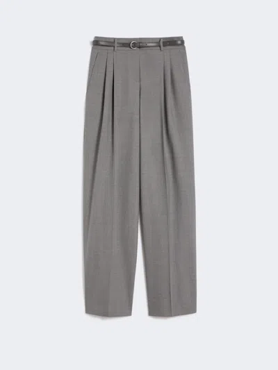 MAX MARA WOOL TWILL TROUSERS