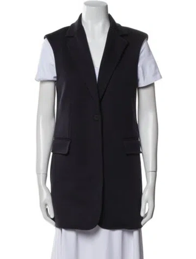 Pre-owned Max Mara Wool Vest In Blue
