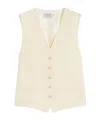 Max Mara Wool Vest In White
