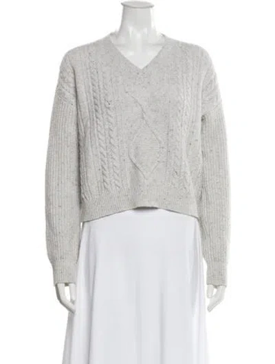 Pre-owned Max Mara Wool V-neck Sweater In Multi