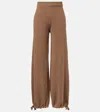 Max Mara Nigeria Pure Virgin Wool Trousers In Brown