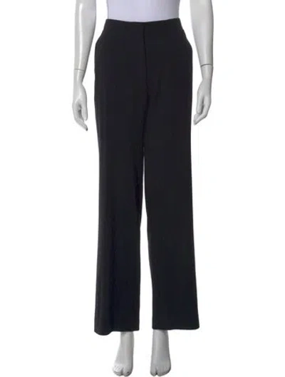 Pre-owned Max Mara Wool Wide Leg Pants In Blue