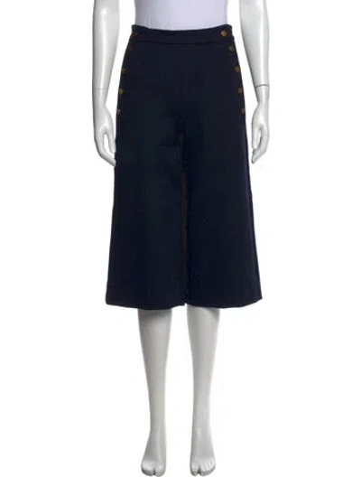 Pre-owned Max Mara Wool Wide Leg Pants W/ Tags In Multi