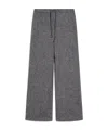 Max Mara Wool Wide-leg Sweatpants In Gray