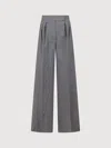 Max Mara Wide-leg Trousers With Crinkled Texture