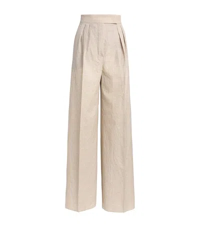 MAX MARA WOOL WIDE-LEG TROUSERS