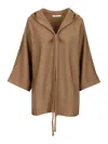 Max Mara Wool Yarn Cardigan In Brown