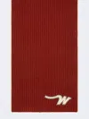 Max Mara Wool Yarn Scarf In Red