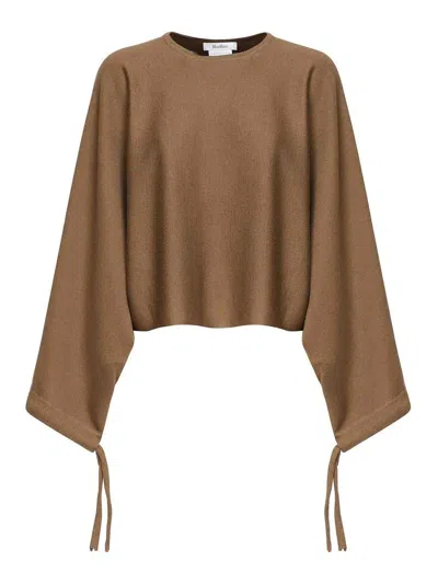 Max Mara Wool Yarn Sweater In Sand