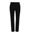 Max Mara Wool-blend Cropped Trousers In Black