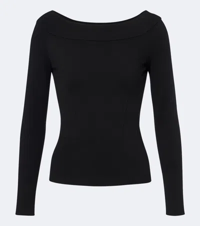 Max Mara Wool-blend Sweater In Black