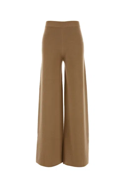 Max Mara Wool-cashmere Blend Judy Pants In Camel