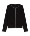 Max Mara Woolen Cardigan In Black