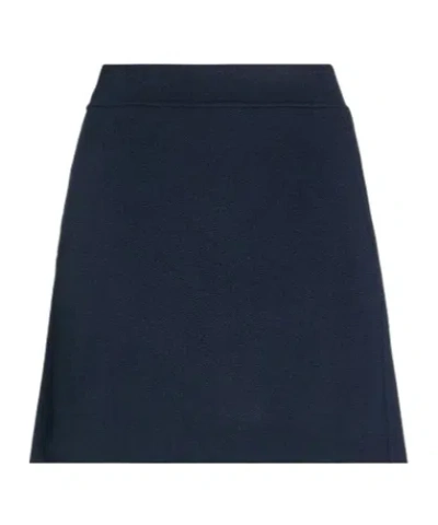 Max Mara Woolen Pencil Skirt In Blue