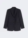 Max Mara Woollen Cloth Blazer In Blue