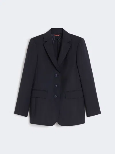 Max Mara Woollen Cloth Blazer In Blue