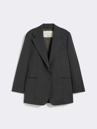 Max Mara Woollen Cloth Blazer In Blue