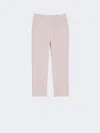Max Mara Woollen Cloth Cigarette Trousers In Pink