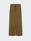 Max Mara Meditto Belted Wide-leg Trousers In Brown