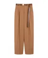 Max Mara Woollen Cloth Trousers In Brown