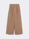 Max Mara Woollen Cloth Trousers In Brown