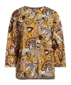 Max Mara Woven Elastic Shirt In Multi