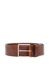 Max Mara Woven Leather Belt In Pattern